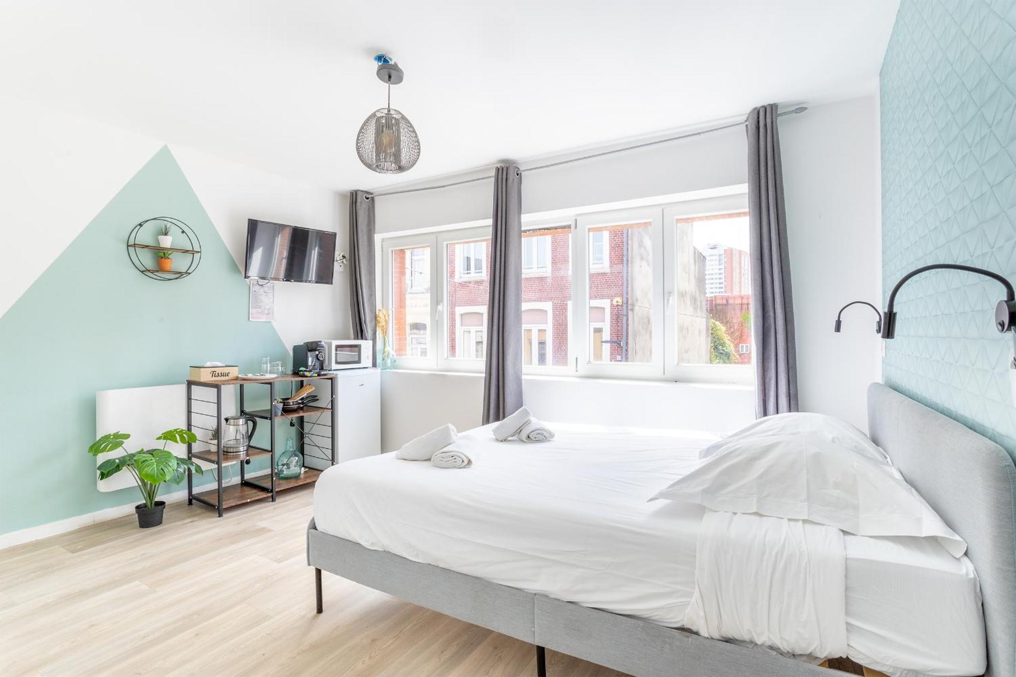 S&K Suite Grande Rue Roubaix - Chambre Spacieuse Et Sdb Privee - Netflix Et Cuisine Εξωτερικό φωτογραφία