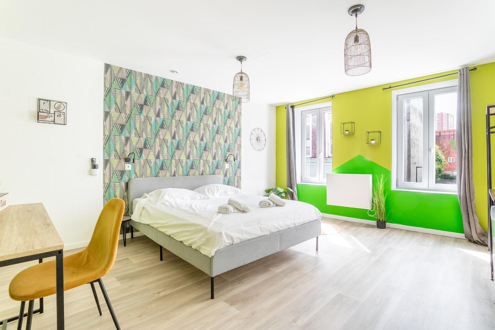 S&K Suite Grande Rue Roubaix - Chambre Spacieuse Et Sdb Privee - Netflix Et Cuisine Εξωτερικό φωτογραφία