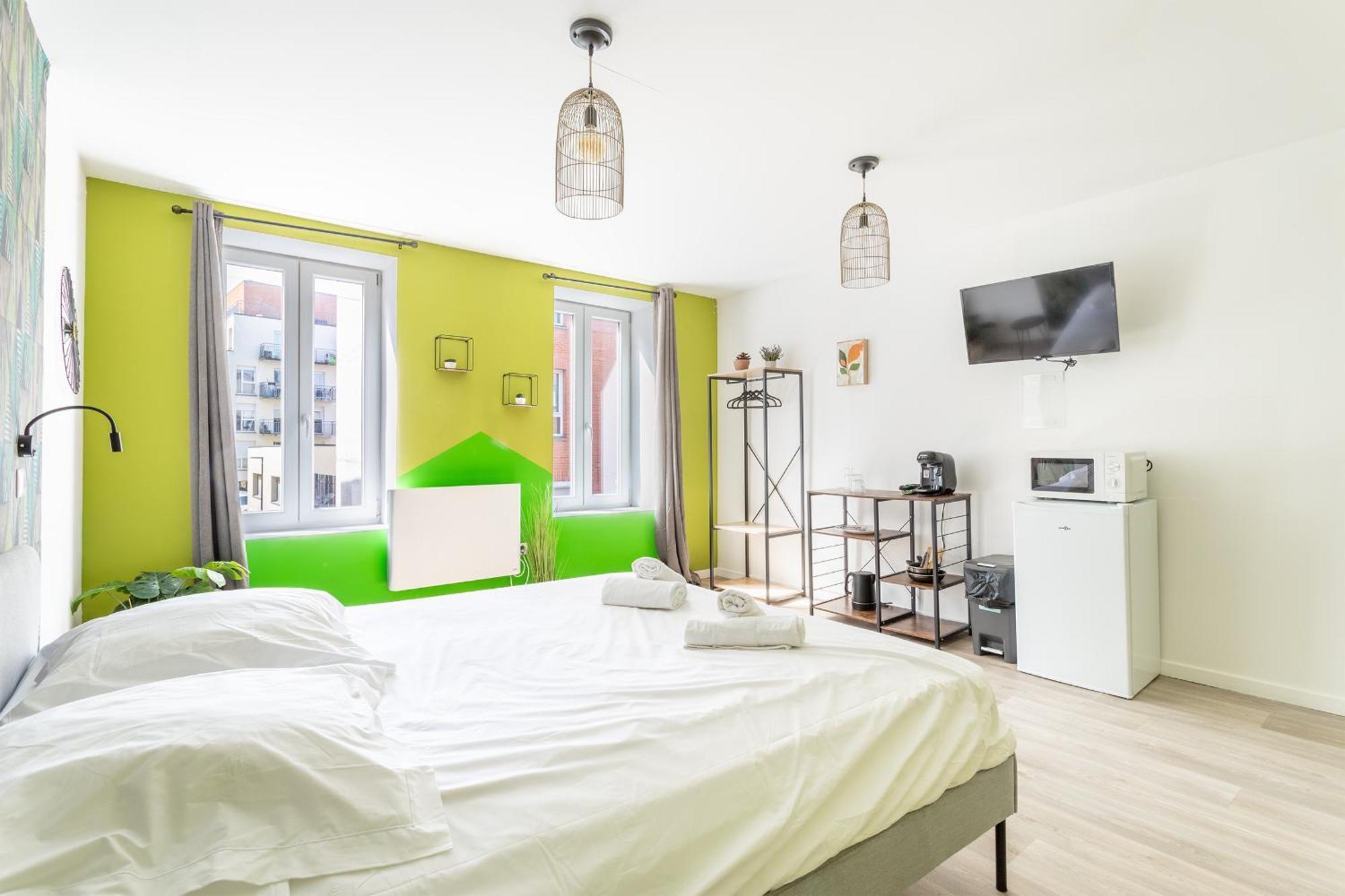 S&K Suite Grande Rue Roubaix - Chambre Spacieuse Et Sdb Privee - Netflix Et Cuisine Εξωτερικό φωτογραφία