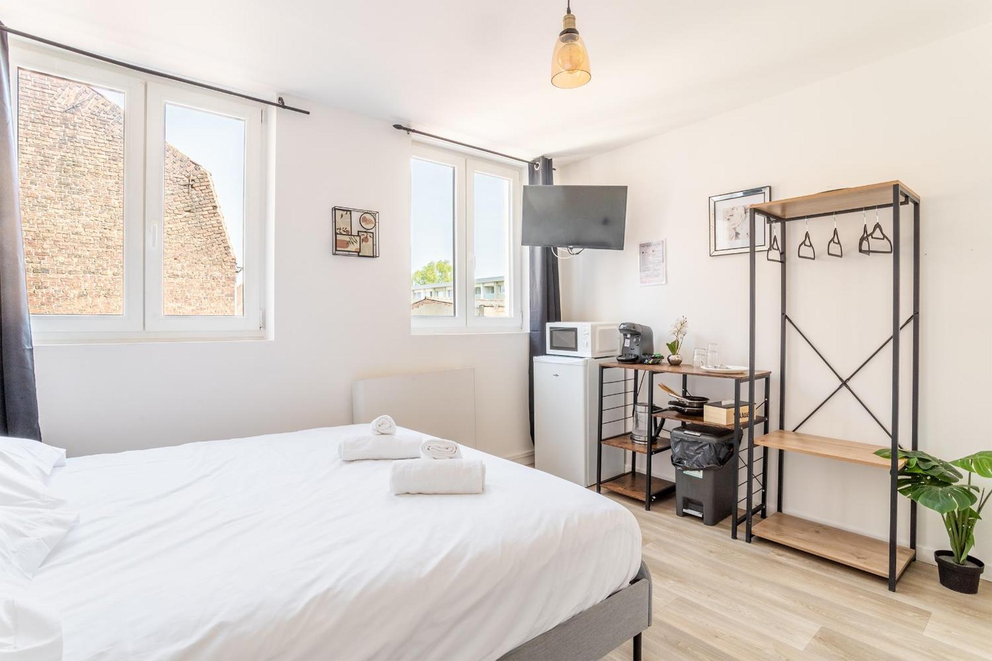 S&K Suite Grande Rue Roubaix - Chambre Spacieuse Et Sdb Privee - Netflix Et Cuisine Εξωτερικό φωτογραφία